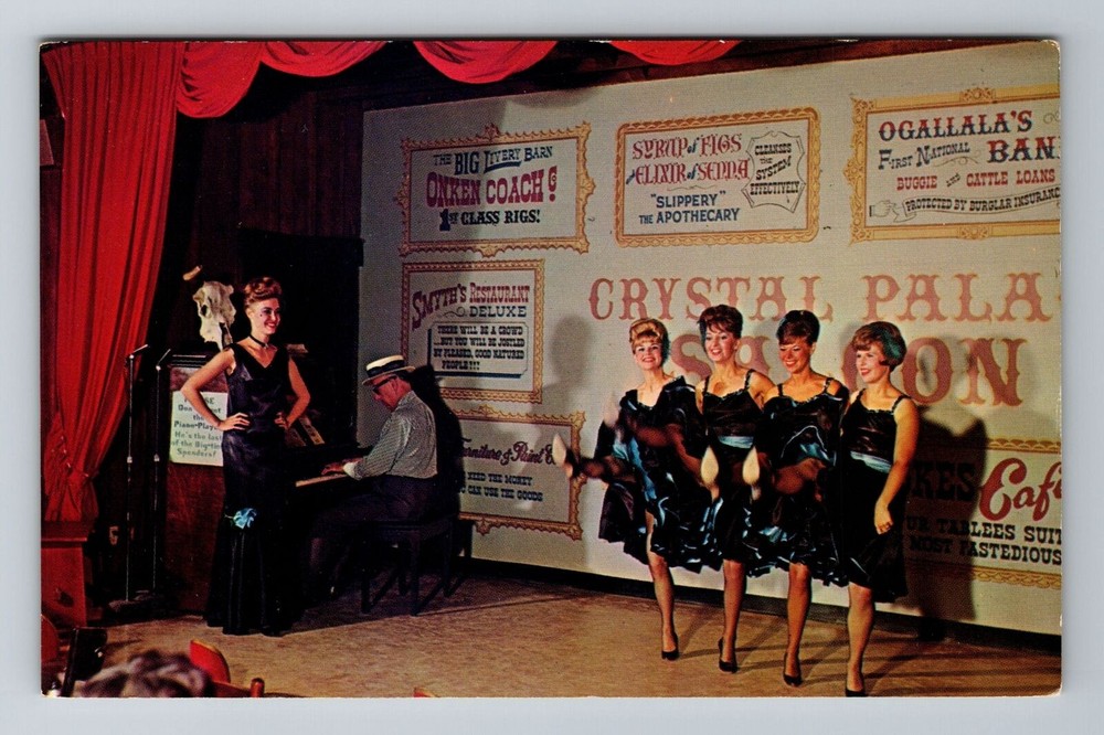 Vintage Ogallala Nebraska Crystal Palace Revue Antique Postcard