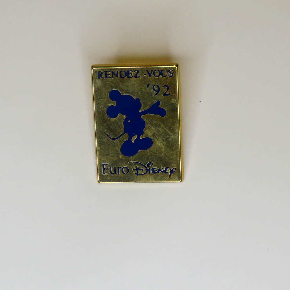 Disney EURO Disney RENDEZ VOUZ 1992 Blue Opening Pin Pin