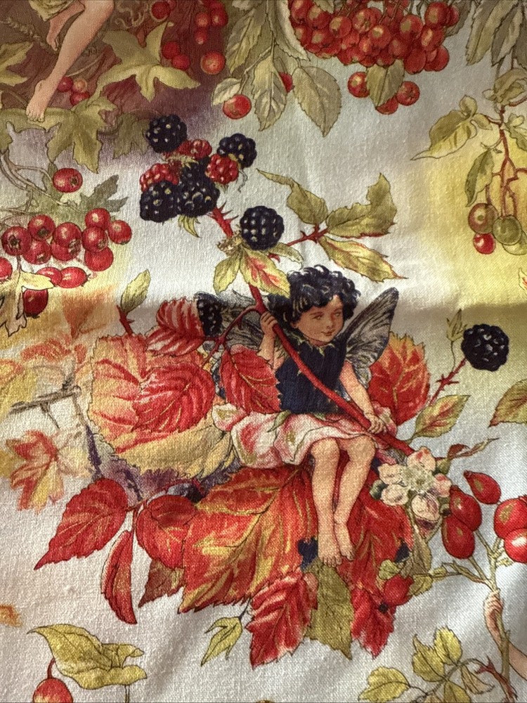 Autumn Fairies Cotton Fabric M Miller 1 Yd New DM 3989 38” X 42”