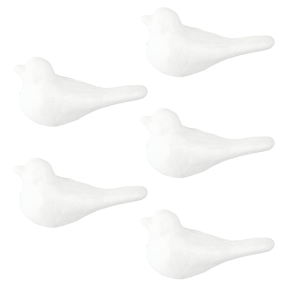 5 Pcs Foam Cone Shaped Foam Tree Child Nativity Crafts Kids  Birds