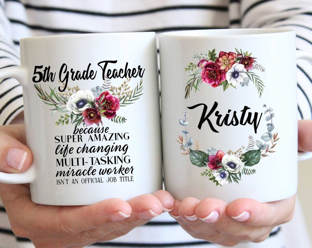 5th Grade Teacher Gift Mug L Fifth Grade Elementary Teacher For Women L Thank