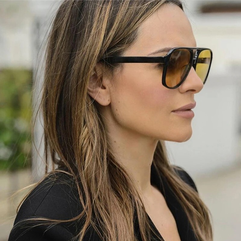 Gafas De Sol Retro Hombres Mujeres Aviación Polarizada Gradiente Al Aire Libre