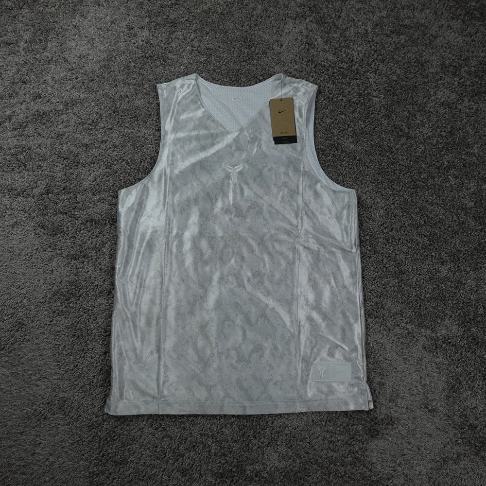 Nike Kobe Jersey Mens Medium Reversible Tank Top Mamba White FZ0934-100 NWT