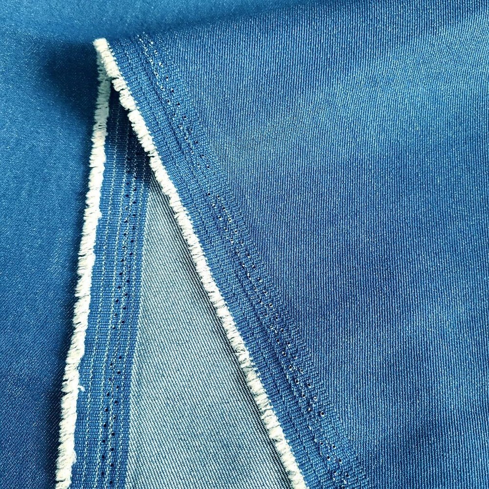Generic 5-Yard 8 oz Classic Blue Denim Fabric for Sewing, Crafting |Stretch D...