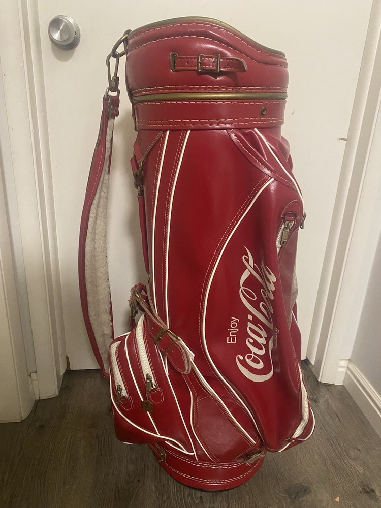 Vintage Ron Miller Coca Cola Pro Model 36 Inch Red Golf Bag