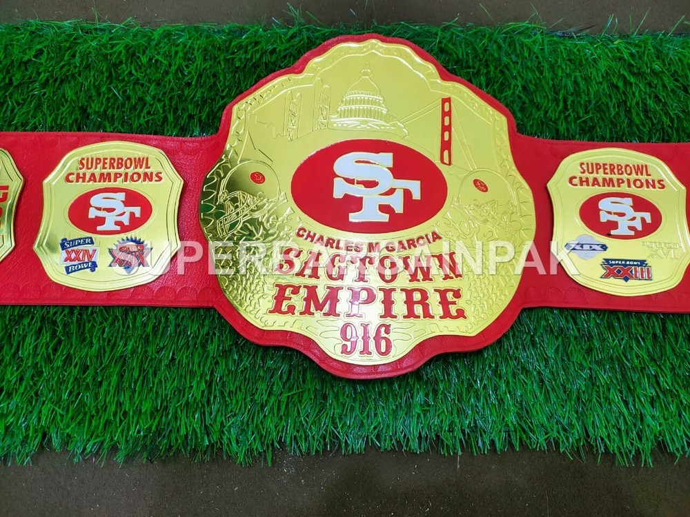 SF 49ers Championship Wrestling Brass 2mm Belt