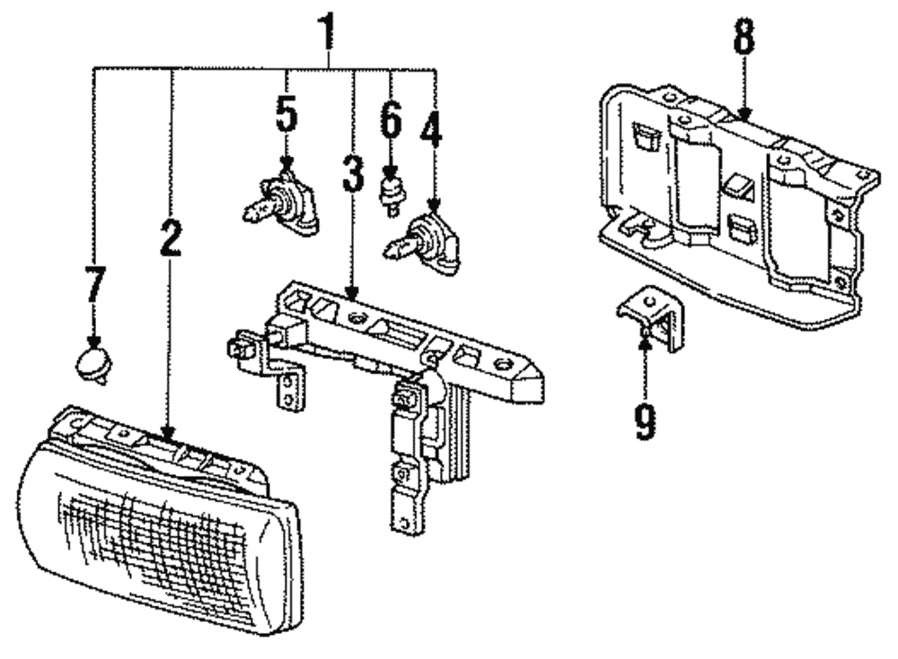 Genuine GM Composite Headlamp Assembly  (R.H.) 16515620