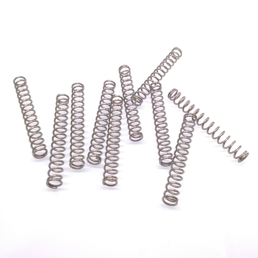 10pcs 0.8x5x50mm Stainless Steel Compression Springs for Pressure