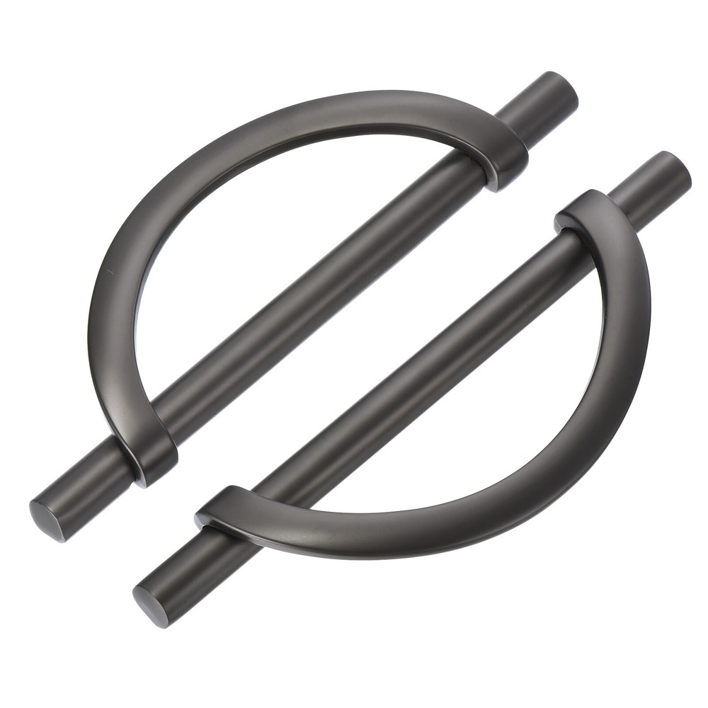 10 Pack Brushed Grey Pulls Cabinet Door Handles 5 inch (128MM) Hole Centers