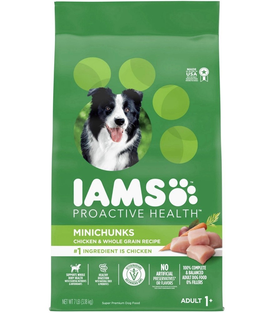 IAMS Proactive Health Minichunks Adult Dry Dog Food with Real Chicken ✅