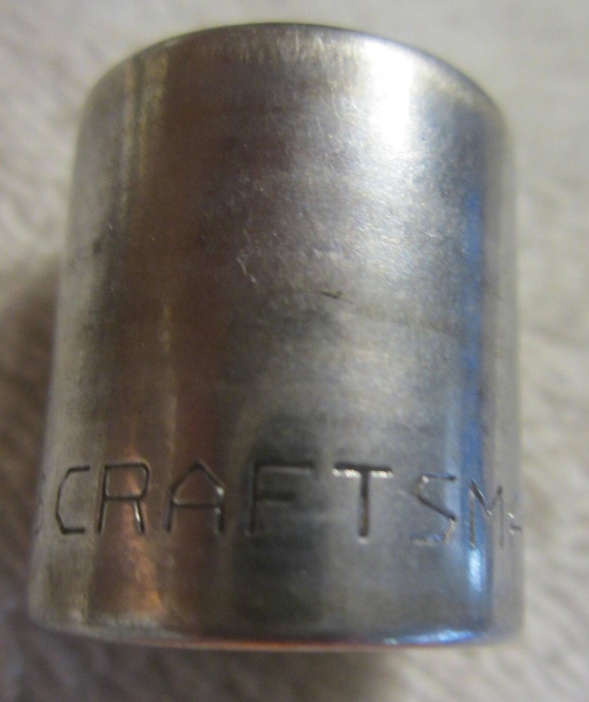 Craftsman USA 3/8 Drive 12pt 11/16 Shallow Socket Vintage V Series Tool