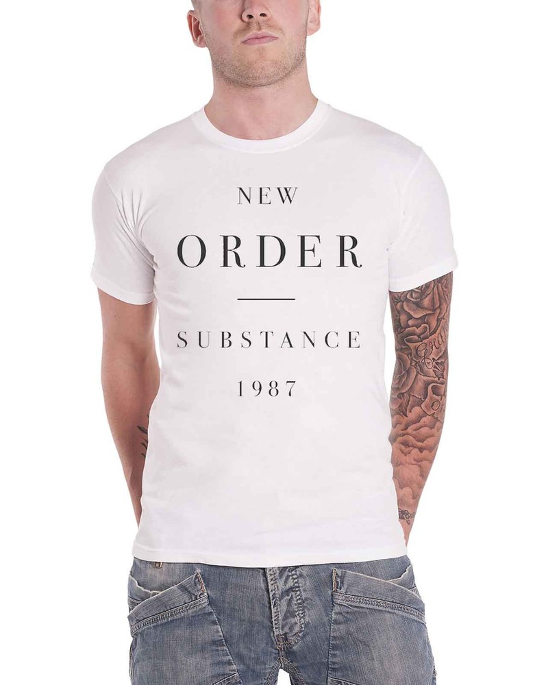 New Order Substance 1987 Band Logo Official Mens White T-Shirt