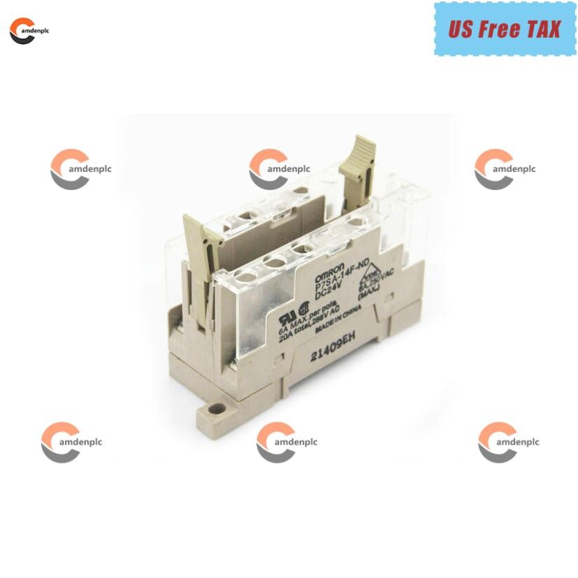 Omron P7SA-14F-ND DC24 NEW Relay Sockets 6P DIN Mount - 10pcs in a box