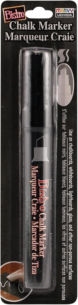 Uchida 483-C-1 Black Chisel Tip Bistro Chalk Marker