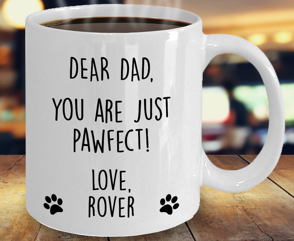 Taza Personalizada Perro Papá Giftyou Are Just Pawfect Día del Padre Navidad Cumpleaños