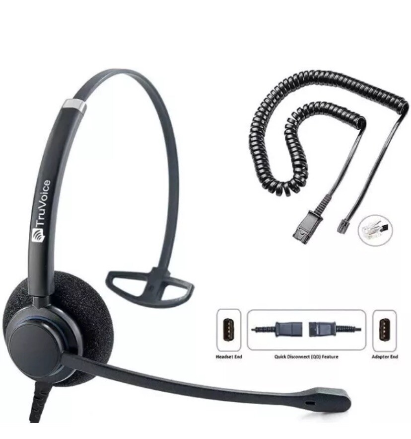 TruVoice HD-750 Premium Headset with Noise Canceling Microphone and HD Speakers