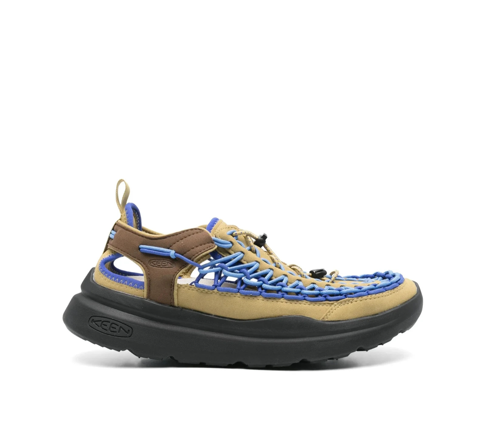 Keen Uneek WK Sandals Mens Size 9 Woven Shoes Khaki Black Blue Walking NEW