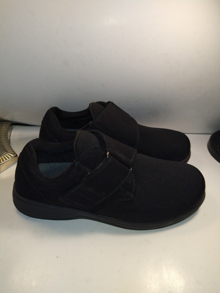 Orthofeet 525 Bismarck Black Comfort Orthopedic Shoes Men's sz 12(6E) Wide
