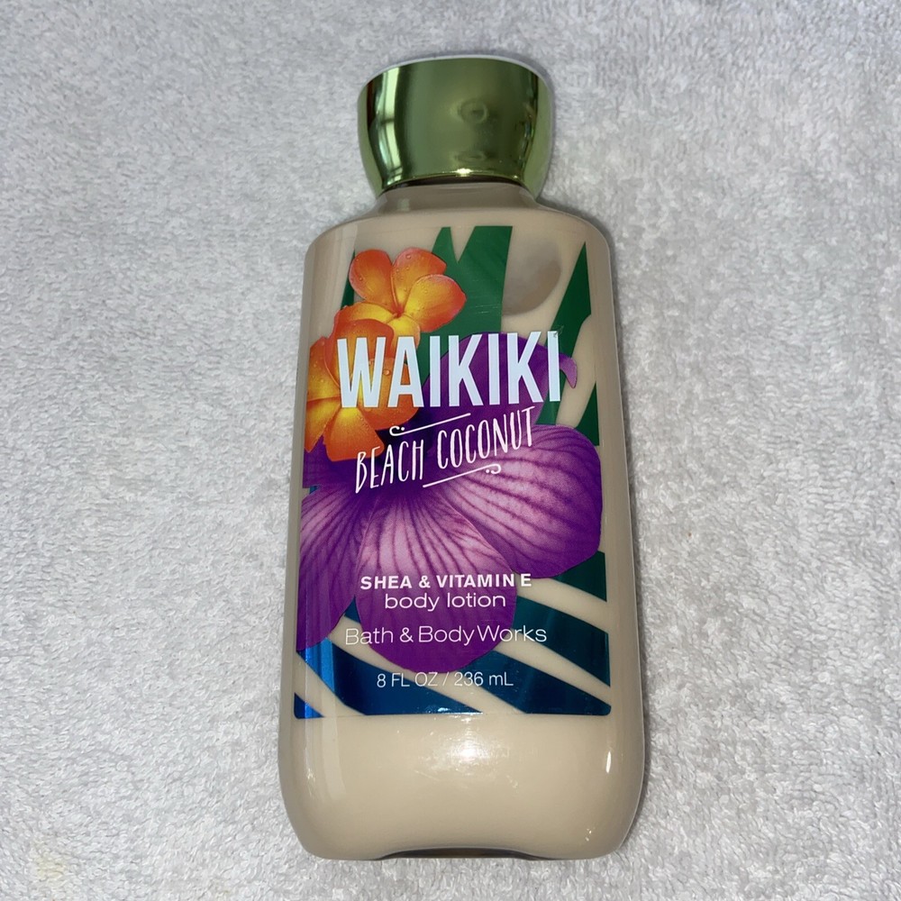 Bath & Body Works WAIKIKI Beach Coconut Body Lotion  Shea & Vitamin E 8 Fl. Oz.