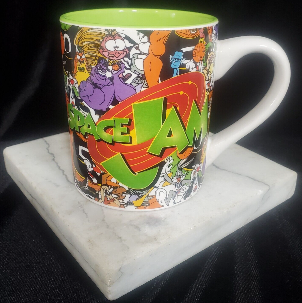 Vintage 14 Oz SPACE JAM Looney Tunes Tune Squad Coffee Mug Warner Bros