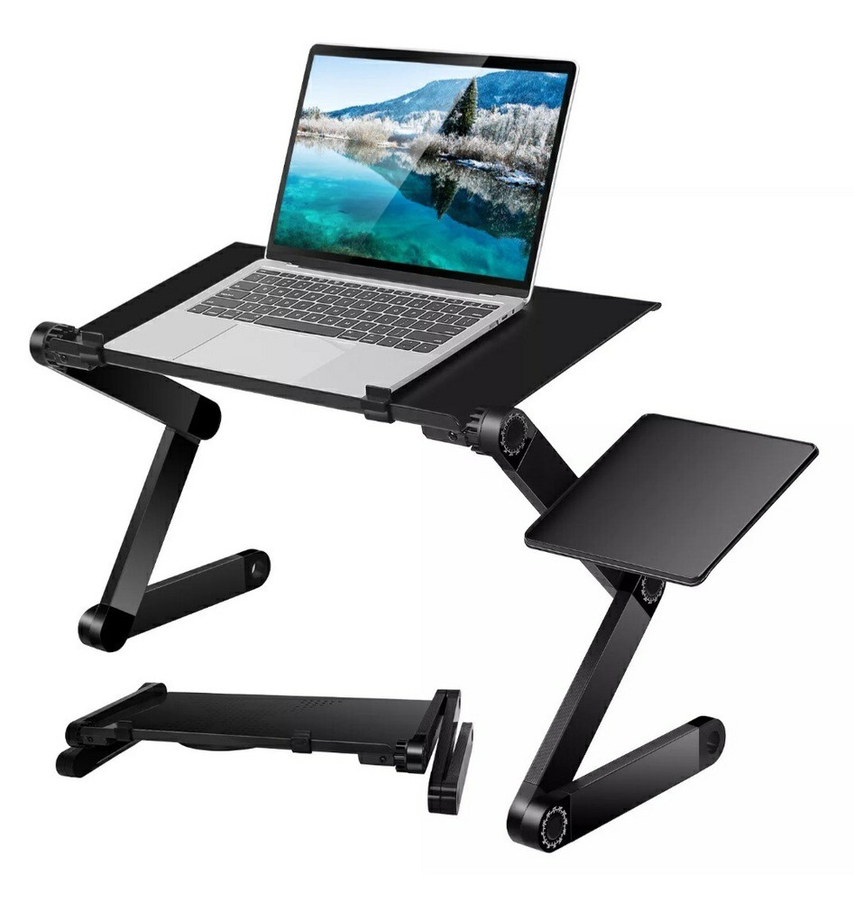 360° Adjustable Laptop Table Stand Lap Sofa Bed Tray Computer Notebook Desk