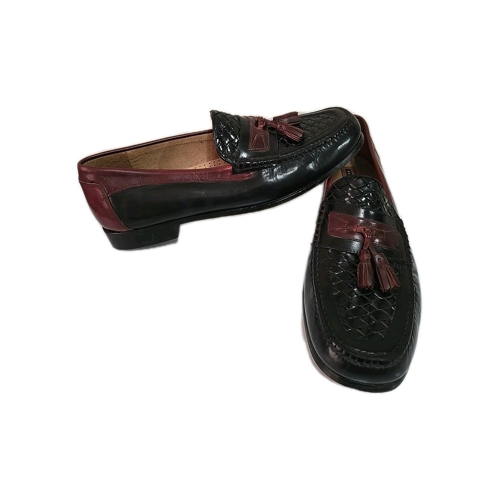 Florsheim Men’s 14D Tassel Loafers Black Brown Leather Dress Shoes Slip On