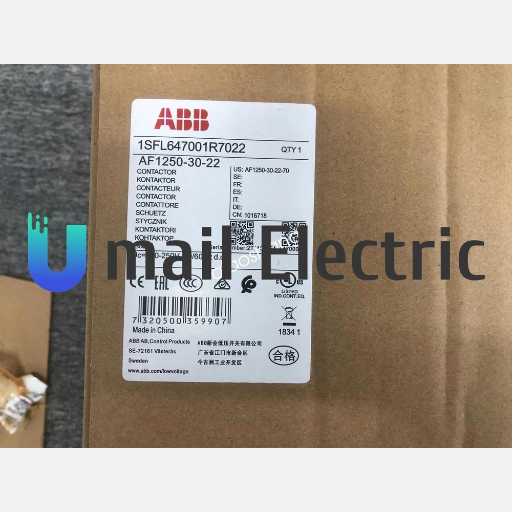 AF1250-30-22-70 Contactor 1250A,1000V ABB Inverter New FedEx or DHL
