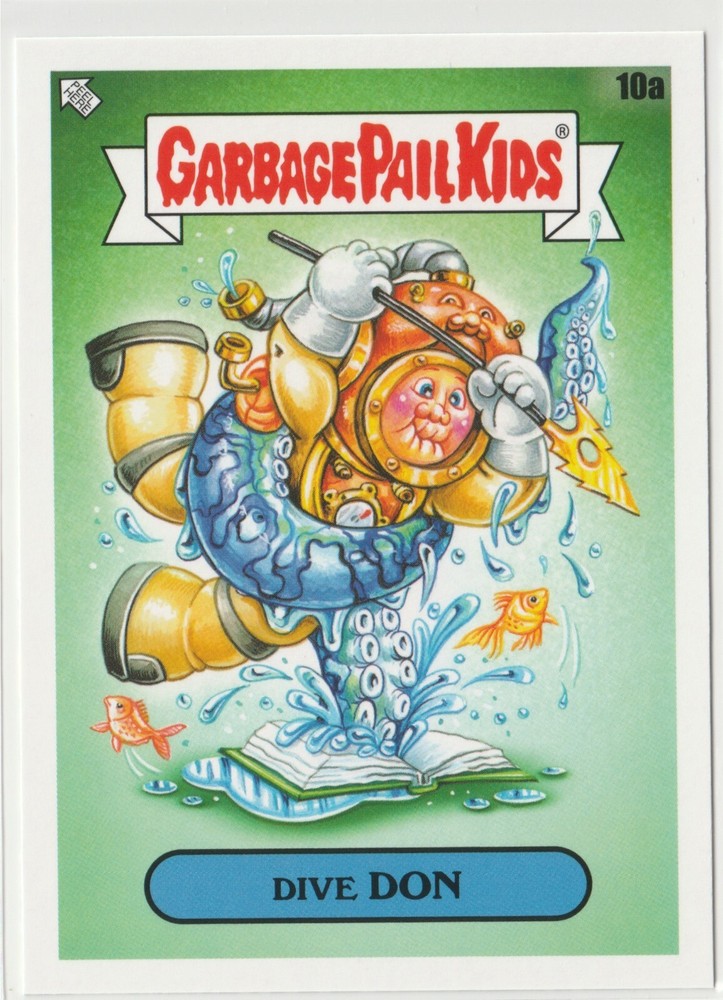 Dive Don Garbage Pail Kids GPK 2022 Book Worms #10a Trading Card