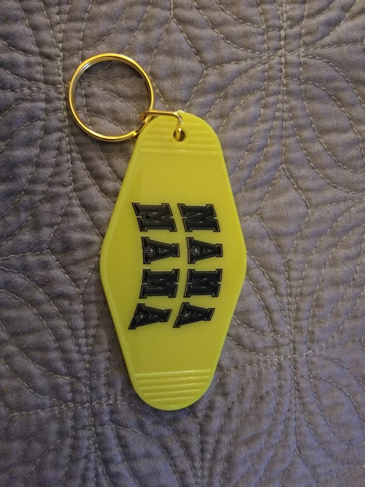 Yellow Mama Mothers Day Keychain for a Thoughtful Gift Idea-image
