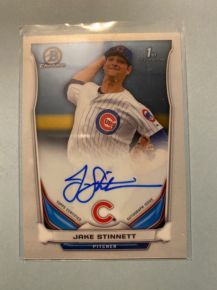 A23,784 - 2014 Bowman Chrome Draft Draft Pick Autographs #BCAJST Jake Stinnett
