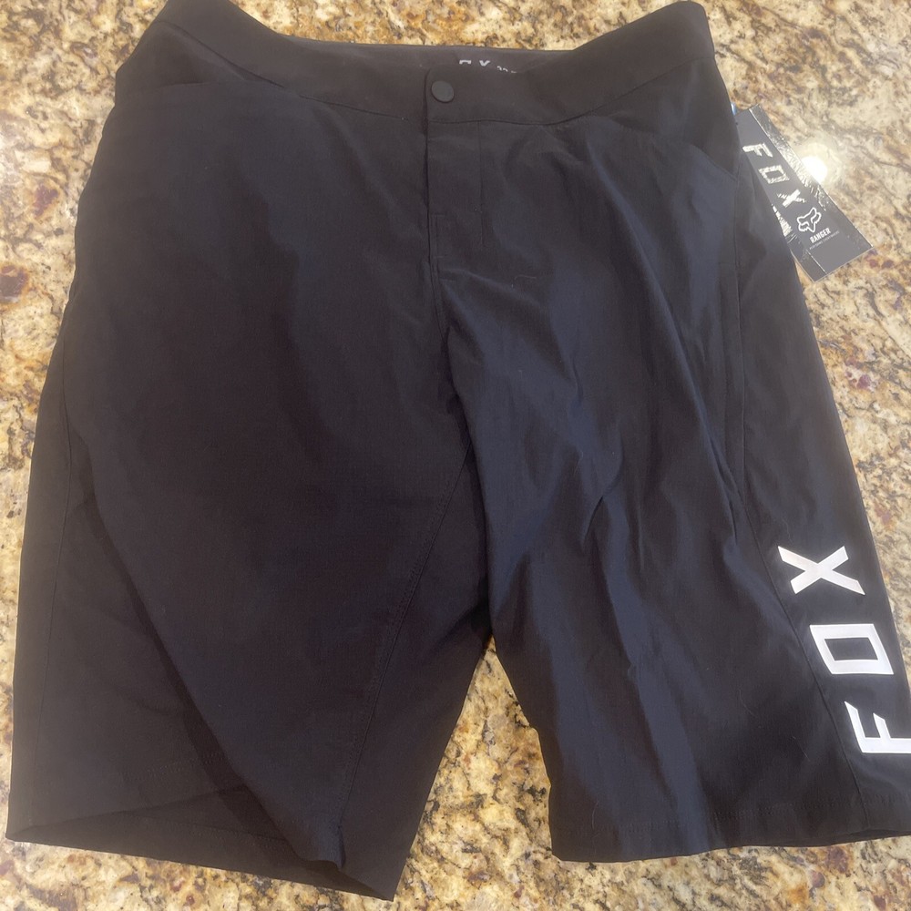 Fox Racing Ranger Shorts Removable Chamois Black Adult Large Bicycle MTB Bike MX