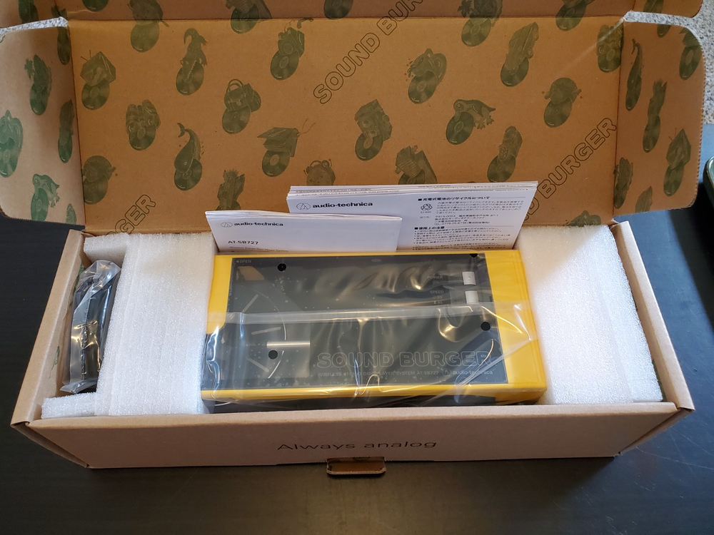 Audio-Technica AT-SB727-YL Sound Burger Portable Bluetooth Turntable - Brand New