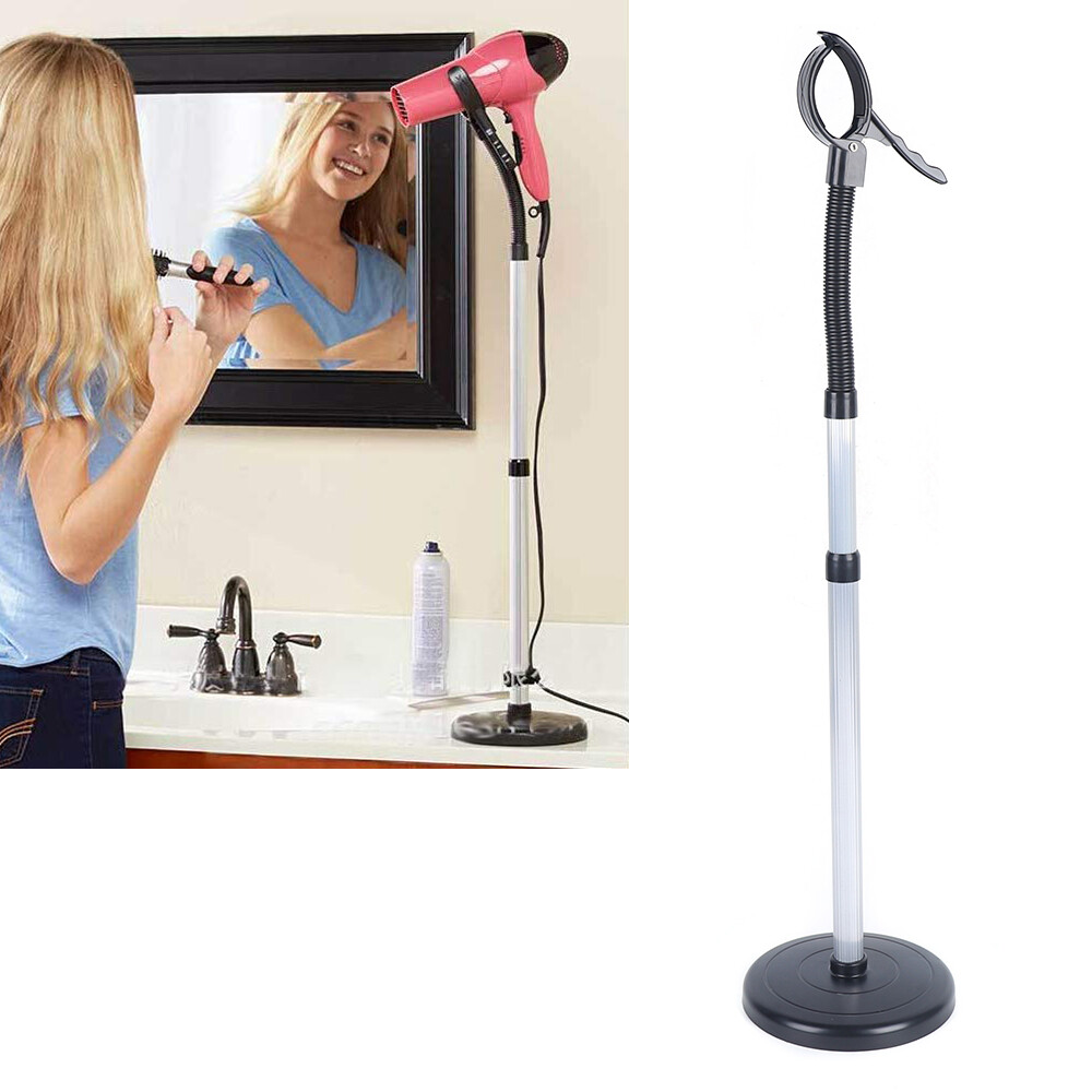 Hair Dryer Stand Holder Hands Free Suction Cup -360 Degree Blow Dryer Mount Base
