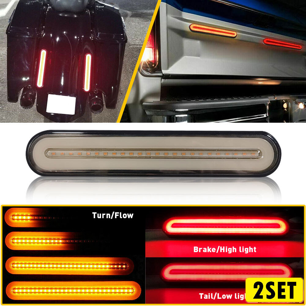 Double 28 LED Reverse Brake Turn Signal Tail Lights for Trucks Trailers