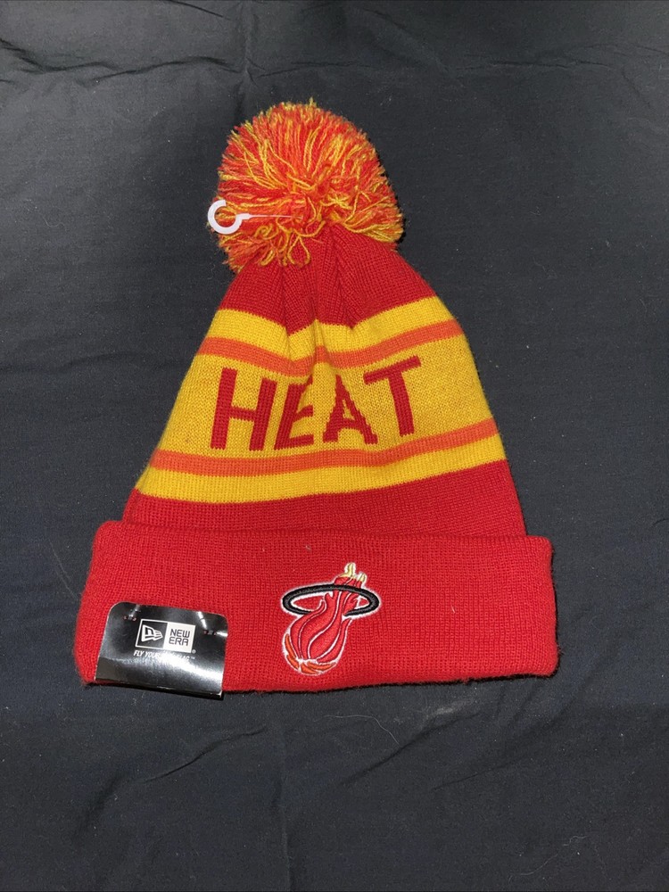 New Era Miami Heat Pom Beanie (Damaged See Pic)
