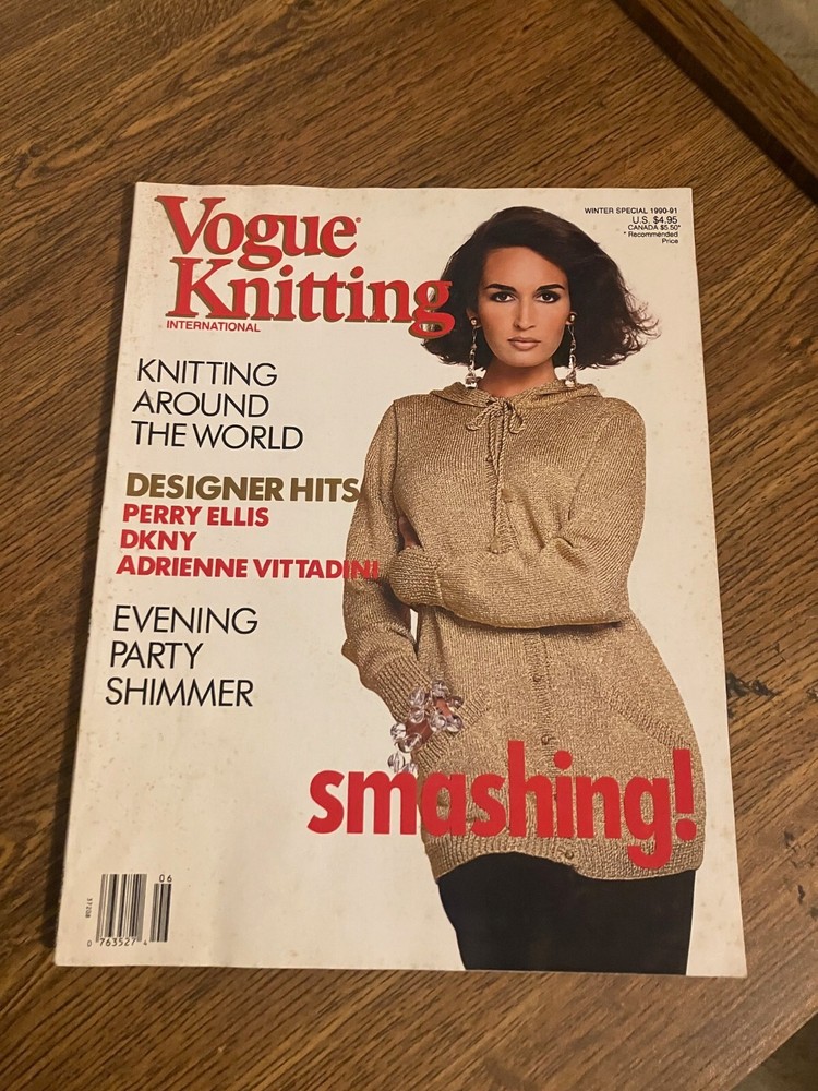 Vintage Back Issue of Vogue Knitting Magazine - Winter 1990