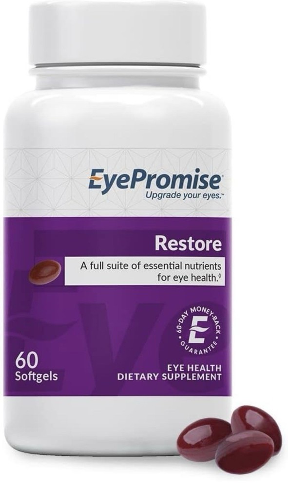 EyePromise Macular Health Eye Vitamin | 60 Softgel Capsules with No Zinc,...