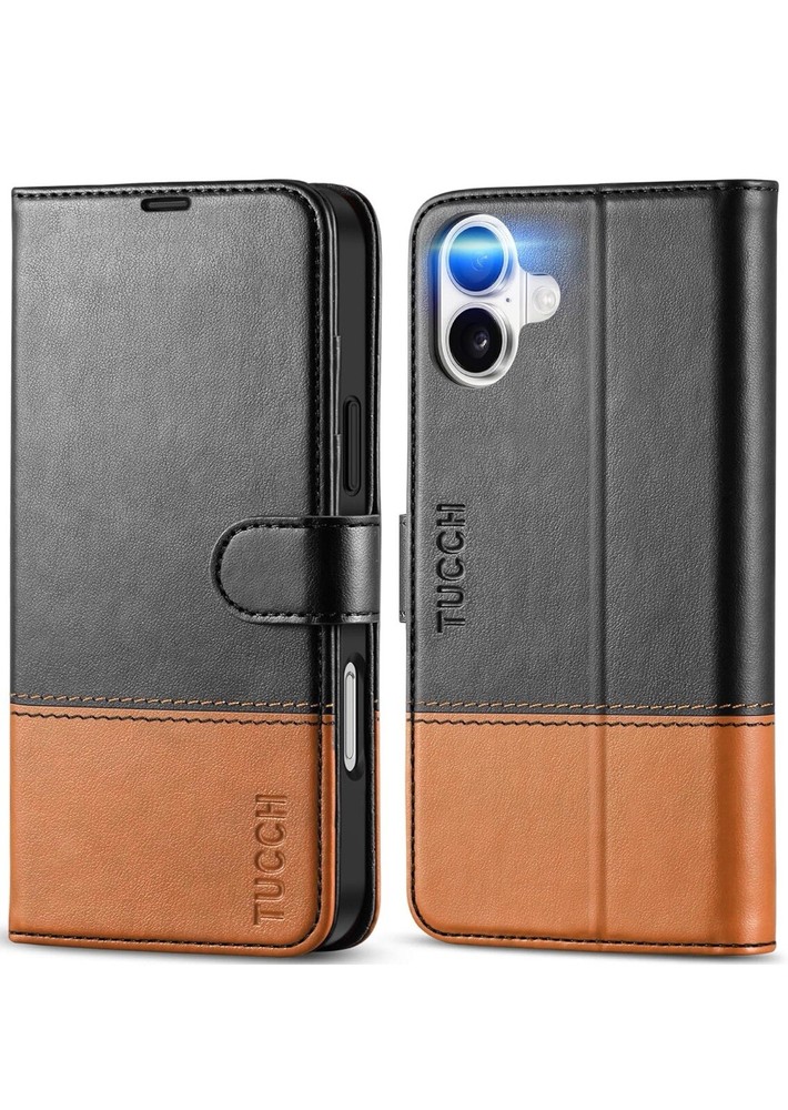 TUCCH Wallet Case for iPhone 16 Plus, [RFID Blocking]