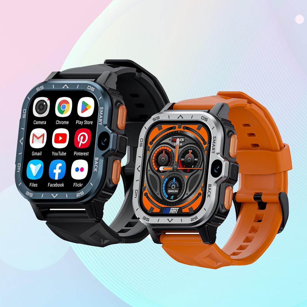 4G Android Smart Watch GPS WiFi Dual Camera Sports Watch Fitness Tracker 2+16GB