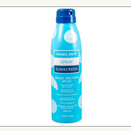 Trader Joe's SPF 50+ Broad Spectrum Spray Sunscreen 6 oz Sealed Exp 06/26