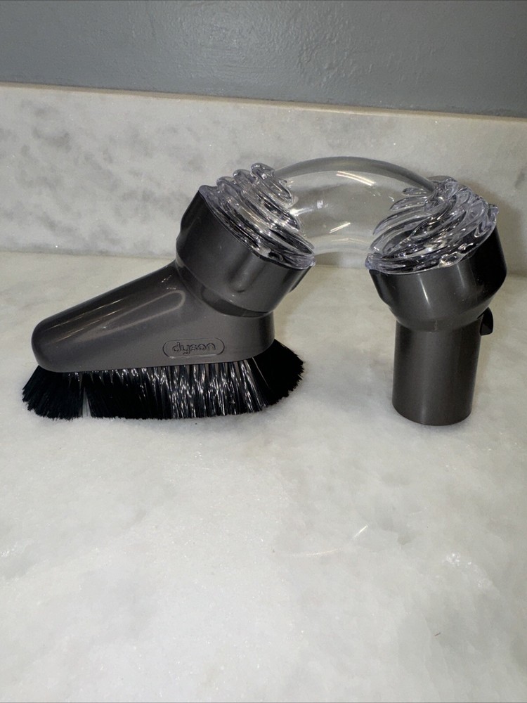 Dyson OEM Genuine Multi Angle Curved Dust Brush Attachment Part Gray & Clear