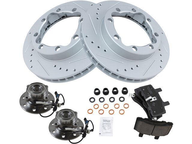 Front Brake Pad and Rotor and Wheel Hub Kit fits K1500 Suburban 1995-1999 34XSCD