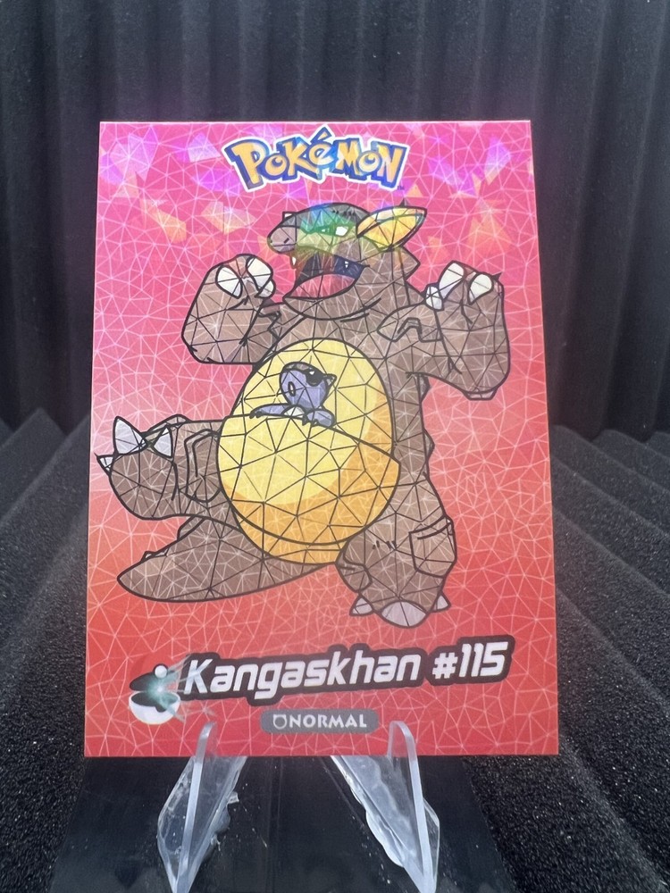 Kangaskhan 115 Cracked Ice Holo Pokemon Card Crystal Collection 2024