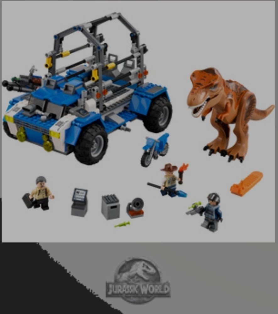 LEGO Jurassic World: T. Rex Tracker (75918) 100% Complete.  No Box Or Manuals.