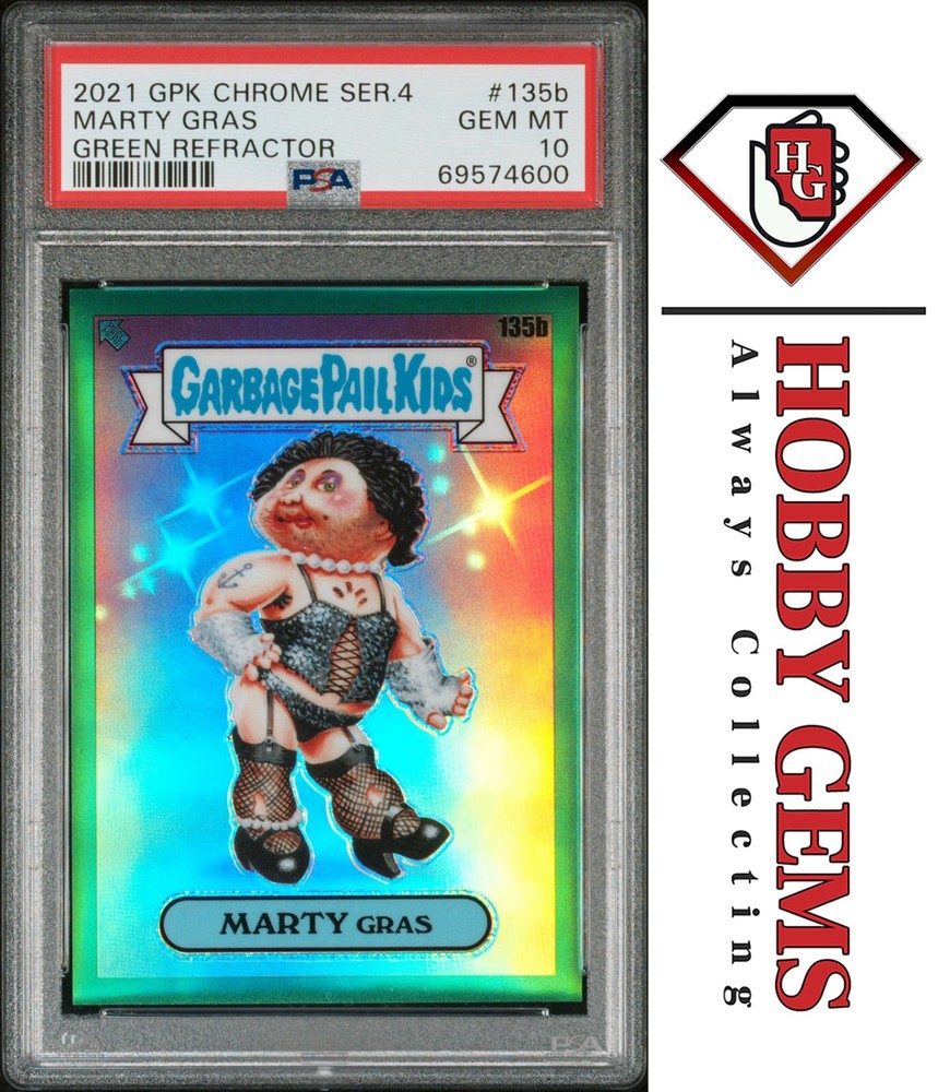 MARTY GRAS PSA 10 2021 Topps Chrome Green Refractor 93/299 135b GPK