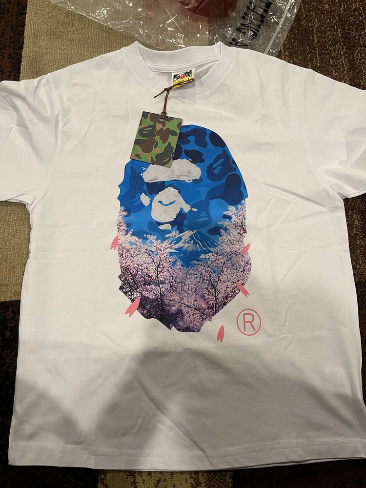 bape t shirt large men