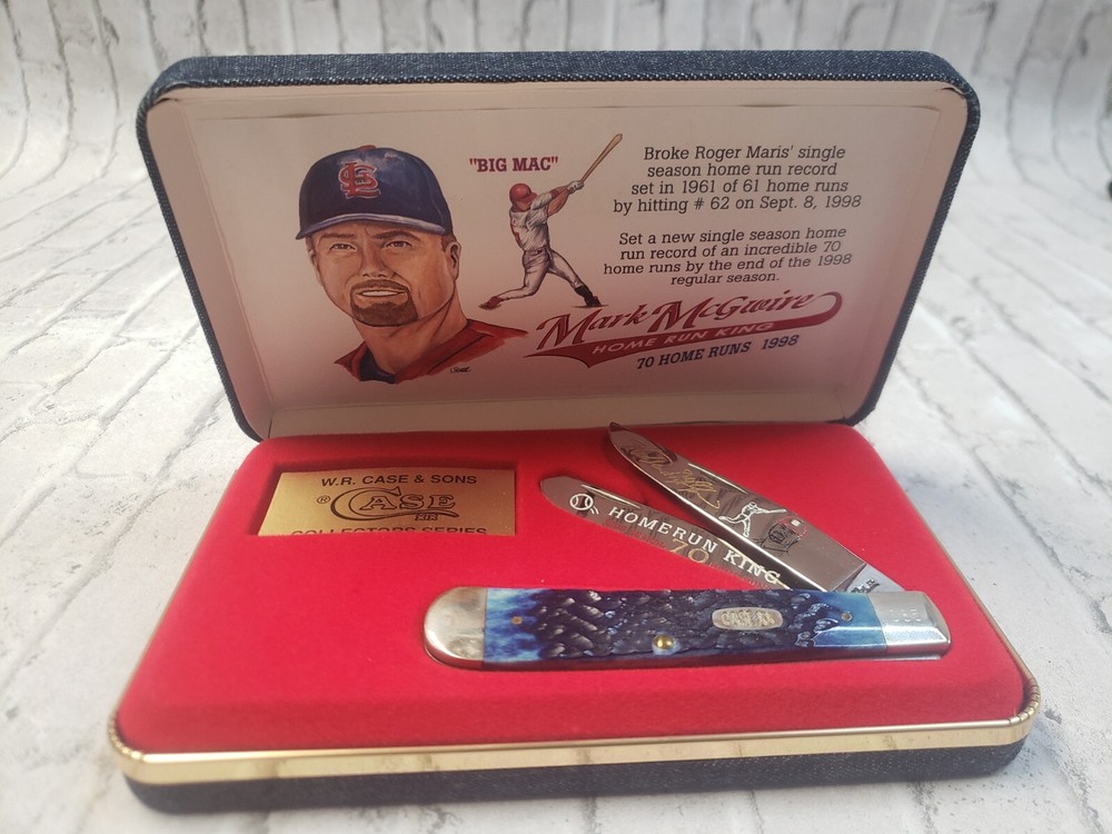 Case XX 2 Blades Folding Pocket Knife Mark McGwire Collectors Series 1998