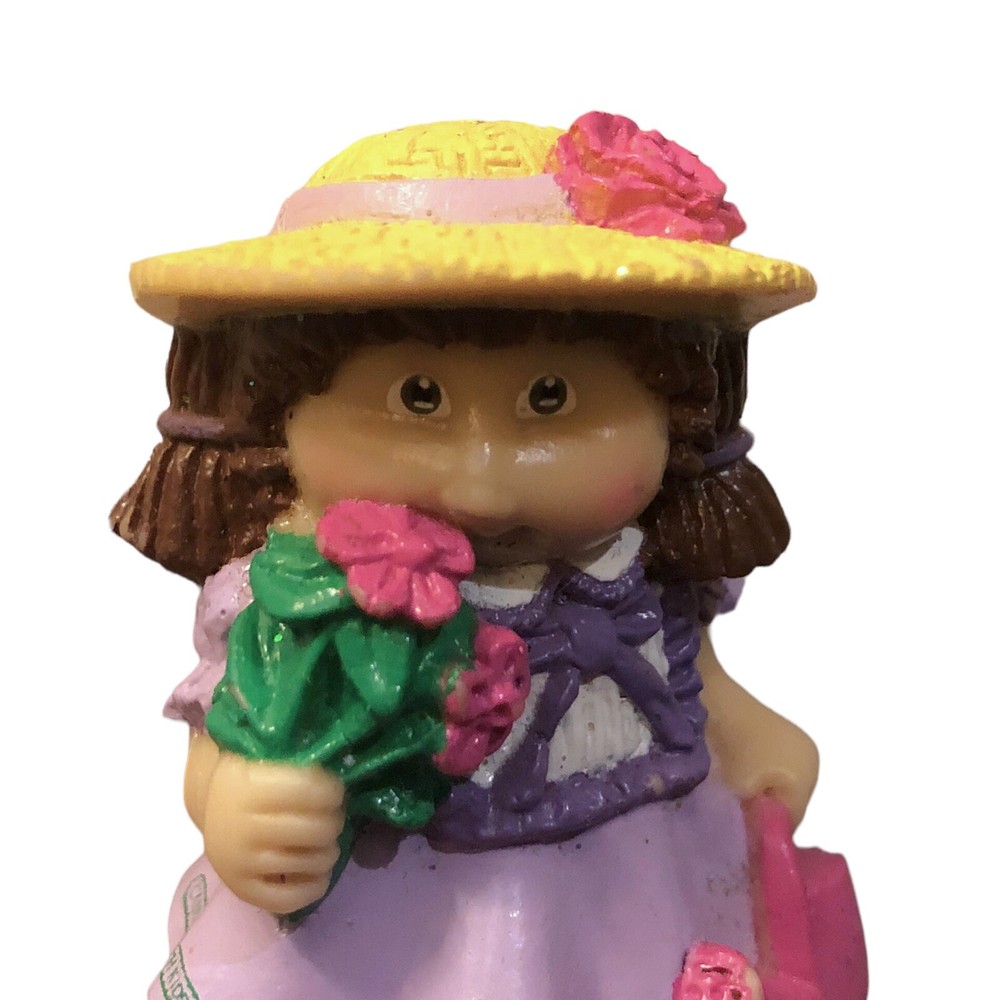 1984 Cabbage Patch Kids Flower Girl PVC Figure in Purple Dress