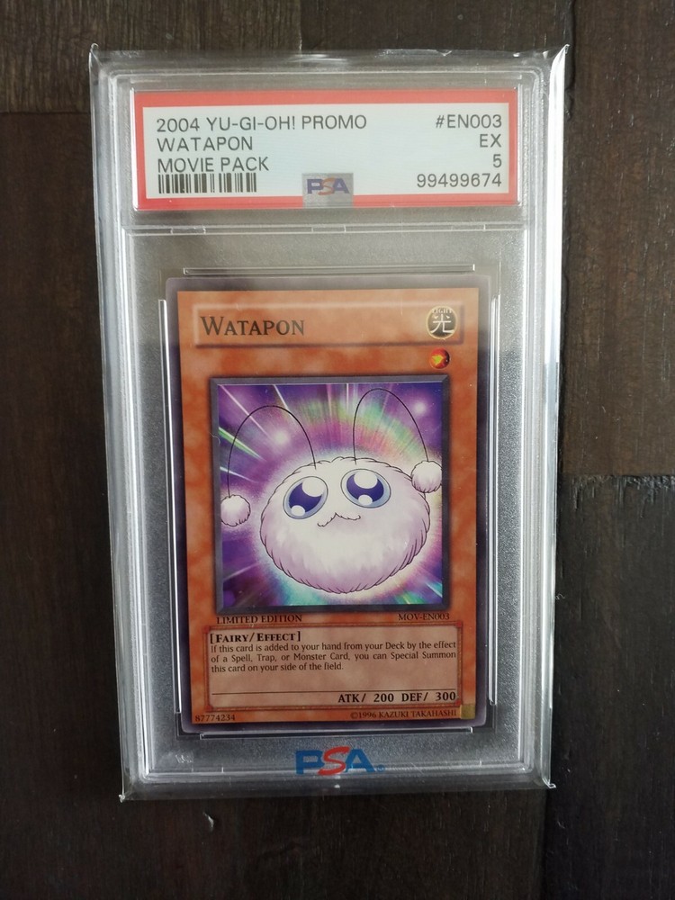 2004 Yu-Gi-Oh WATAPON promo movie pack PSA 5 graded card