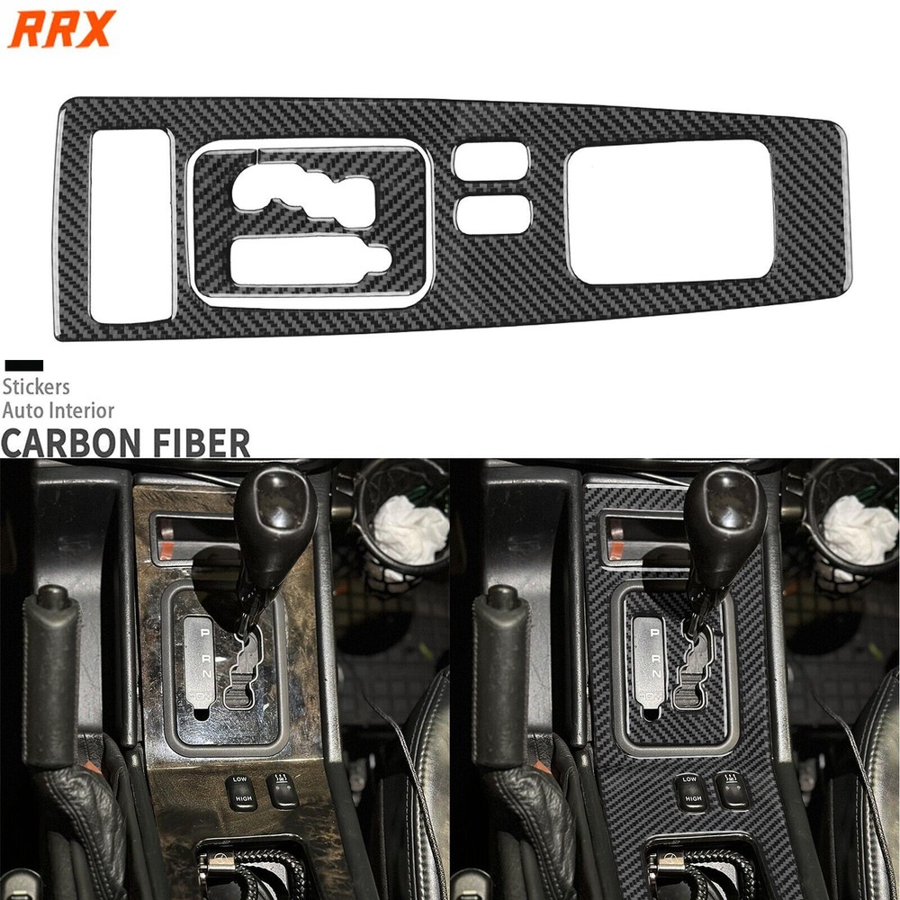 2x Real Carbon Fiber Gear Shift Panel Cover For Benz G-Class W463 G55 G63 04-12